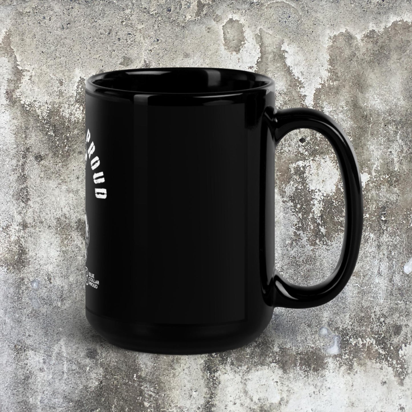 Skull Black Glossy Mug