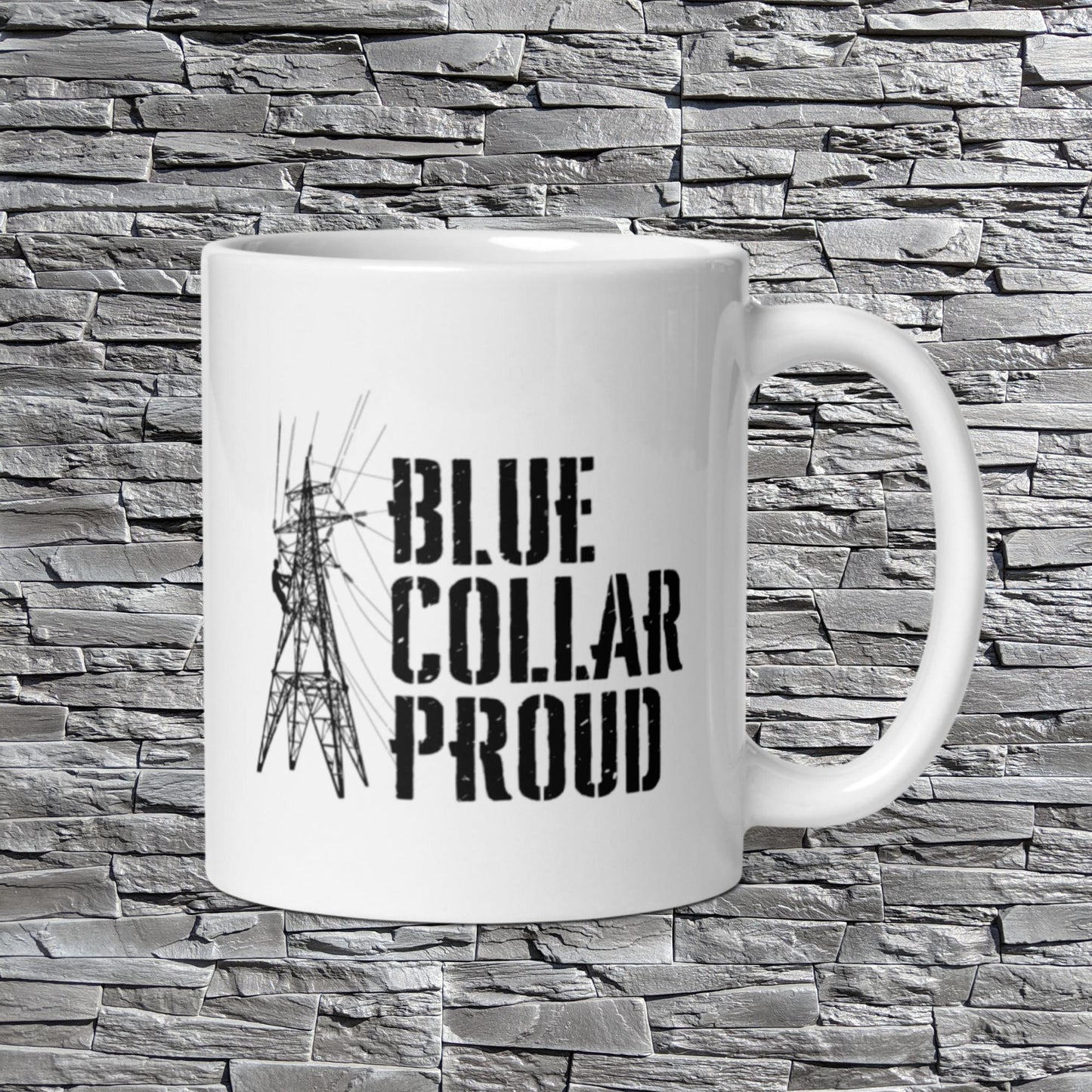 Lineman White Mug